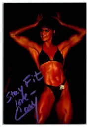 Cory Everson 6x Miss Olympia Hand Signed 4x6 Photo TC46-8196