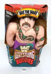 Vintage WWF JAKE "The Snake" ROBERTS Wrestling Buddies 1990 Plush Pillow Tonka