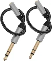 Yardenfun 2pcs Audio Conversion Cable Cable Headphones Headphone Jack Extension Stereo Jack Adapter Cord Extender Audio Cord Braided Rope