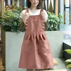 Baking Workwear Waist Tie Dirt-resistant Men Women Workwear Baking Apron Thin