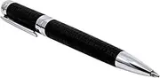 Radial Black Ballpoint Pen, Black and Silver executive pen - Luxurious Journaling Pens with Clip for Writing, Note Taking - High-End, No Bleed Pens - Premium Writing Supplies and Luxury Pens