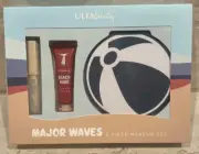Ulta Major Waves Makeup Set w Eyeshadow Palette Liquid Blush & Lip Gloss NEW