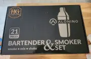 Bartender Cocktail & Smoking Kit - Bartender Kit & Cocktail Shaker 21 Piece