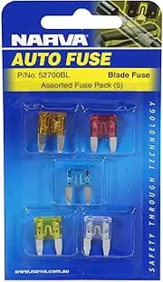Narva Mini Blade Fuse, Assorted (Pack of 5)