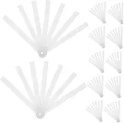 Cabilock 12pcs Folding Fan Fan Accessories Fans for Crafts Handheld Fan Frame Foldable Fan Ribs Fan Frame Hand Fan Frame Hand Fan Repair Kit Handmade Fan Frames White Plastic