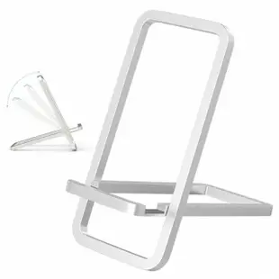 【AHOYE】極簡好攜帶鋁合金折疊手機支架(懶人手機架 桌上型手機架)