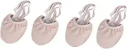 NOLITOY 2 Pairs Elastic Band Half Sole Dance Shoes Ballet Shoes Ankle Support Perfect for Girls Adults Size 42 Non-slip Breathable