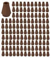 ☀️Lego 1x1 REDDISH BROWN Cones Round x100 Stud Part Piece Bulk Lot Legos # 4589b