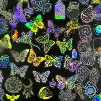 在飛比找蝦皮購物優惠-200枚美麗蝴蝶透明貼紙 DIY手帳 日記手機裝飾貼紙 文具