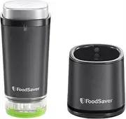 FoodSaver Wireless Handheld Vacuum Sealer for Sealing Food with Charging Station | Mini Vacuum Sealer with 1 Container for Canning and Marinating and 5 Fresh-Keeping Vacuum Bags [VS1199X]
