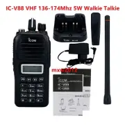 IC-V88 VHF 136-174Mhz 5W Walkie Talkie Transceiver 128CH 800MW Audio Output @