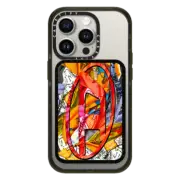 Snappy Cardholder Stand Cardholder Stand MagSafe Compatible DIESEL Orange Bandana Oval D Snappy Cardholder Stand