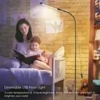 Dimmable USB Floor Light LEDs Standing Lamp 3 Color Temperatures 10 Level Bri