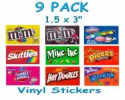 9 VENDING CANDY MACHINE STICKERS LABEL QUICK Free Shipping vendstar rhino oak