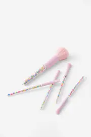 [Typo] Typo - Make-Up Brush Set - Candy stripe / pink blossom SOLID CANDY STRIPE / PINK BLOSSOM