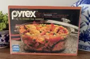 Vintage Pyrex 3 Quart Covered Oval Casserole Dish- Corning #703- New In Box!