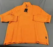 Ted Baker London Golf Pullover Millom 1/2 Zip Large 5 Orange NWT MSRP $165