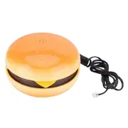 Funny Gadgets Emulational Hamburger Telephone Wire Landline Phone Cheeseburger Phone for Home Office Hotel Decoration Photo Color