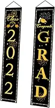 Garneck 1 Pair Graduation Party Door Banners Funny Door Curtains for Celebrations and Reusable Decorations with Printing for Home and Event Atmosphere