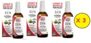 Zen Joint & Muscle Herbal Liniment 100mL Spray X 3 Free Shipping QLD STK