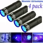 4X UV LED Flashlight Ultra Violet Blacklight Light Tactical Inspection Torch 395