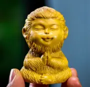 6.3X4.3X3.5 CM Carved Boxwood Carving Figurine - Monkey