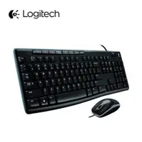 在飛比找樂天市場購物網優惠-羅技 Logitech MK200 USB 有線鍵盤滑鼠組-