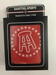 Barstool Sports Standard Can Cooler 3 pack Red white blue viva la stool neoprene