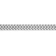 Steel 21cm Flat Double Franco Bracelet