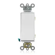 20 Amp Decora plus Commercial Grade Double Pole Rocker Switch, White 5622-2W