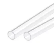 Acrylic Pipe Clear Round Tube 12mm ID 15mm OD 18" for Lamps and Lanterns 2pcs