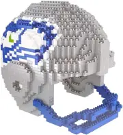 FOCO BRXLZ NFL Seattle Seahawks Retro Football Helmet 3-D Construction Toy