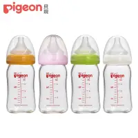 在飛比找momo購物網優惠-【Pigeon 貝親】寬口母乳實感玻璃奶瓶160ml(4色)
