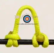 2 Pack Flo. Yellow Archery Release Bow String Nock D Loop Bowstring BCY #24