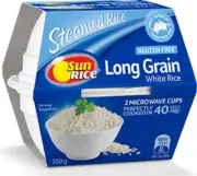 LONG GRAIN WHITE RICE BY SUNRICE 250G (GLUTEN FREE) - FREE POST