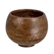 Mango Wood Bowl, Walnut Finish