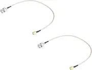 2 Pcs SMA Male to BNC Male Coaxial Cable, 50Ω 30 cm RG316 Silver Plated Coax Cable, Connector Adapter for Technician Tool