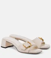 [Jimmy Choo] Jimmy Choo Hawke 40 leather mules AU 9.5 white