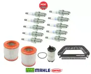 Tune Up Kit OEM Spark Plug & Air Oil AC Cabin Filter 14pcs for Audi S8 V10 5.2L (for: Audi)