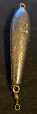 5 Count of 4oz. In - Line Trolling Sinker with #7 Barrel Swivel
