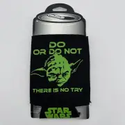 NEW Star Wars Yoda "Do or Do Not There Is No Try" Can Beer Soda Koozie Lucasfilm