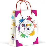 Premium Slime Party Bags, Rainbow Party Favor Bags, New, Treat Bags, Gift Bags, Goody Bags, Party Favors, Party Supplies, Decorations, 12 Pack