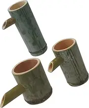 Outdoor Water Feature 3 Pcs Bamboo Fountain Water Fountains Garden Decor Aquarium Patio Fish Tank Filter Pond Water Features