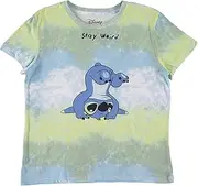 [Disney] Ladies Lilo and Stitch Shirt - Ladies Classic Lilo and Stitch Fashion Tee Lilo and Stitch Washed Tee
