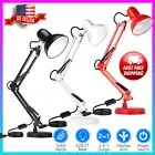 Bedside Table reading Lamp light Swing Arm Adjustable Interchangeable Base Clamp