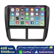 Android 13 GPS Navi Carplay 64GB Car Stereo Radio For 2008-2012 Subaru Forester