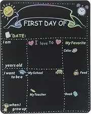 iplusmile My First/Last Day of School Board Sign - 9x12‘’ Double-Sided Back to School Sign Chalkboard - Reusable 1st Day School Blackboards for Kids Preschool Home Office Supplies