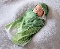 在飛比找松果購物優惠-大白菜嬰兒包巾舒眠組 (7.4折)