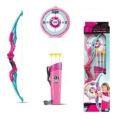 Kids Bow & Arrow Toy with 3 Suction Cup Arrows, Target & Quiver
