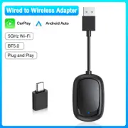 2-in-1 Android Auto Wireless Adapter & Wireless CarPlay Adapter Plug & Play Car